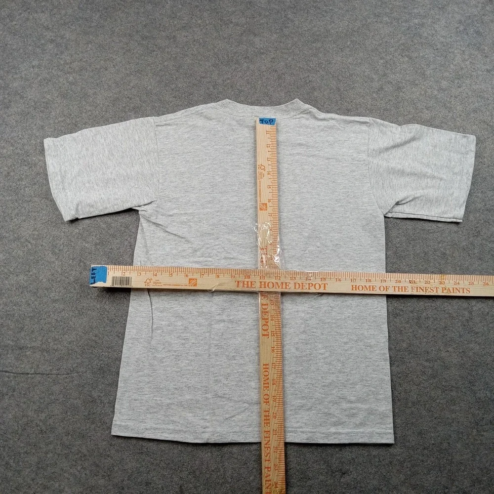 Vintage Chicago Shirt Youth 14-16‎ Gray Fruit Of The Loom Baseball Tee 90s